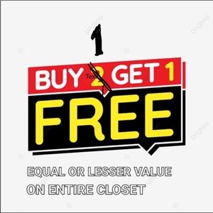 Bundle 2 items , the less expensive will be FREE